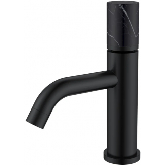 Смеситель для раковины BOHEME Stick 121-B-MR-B чёрный, чёрный мрамор