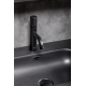 Смеситель для раковины BOHEME Stick 121-B-MR-B чёрный, чёрный мрамор