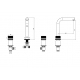 Смеситель для раковины BOHEME Stick linea 152-B.3 чёрный матовый