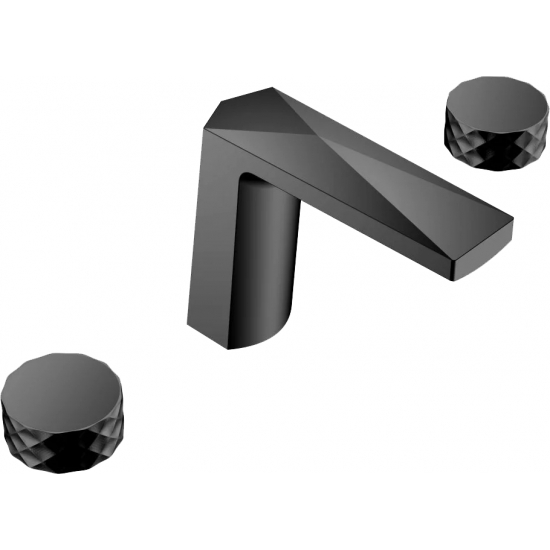 Смеситель для раковины BOHEME Venturo 150-B-DIAMOND чёрный матовый