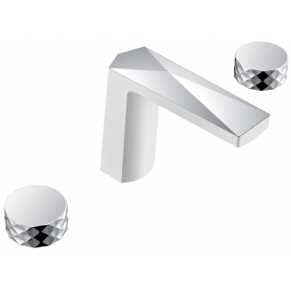 Смеситель для раковины BOHEME Venturo 150-WCR-DIAMOND белый, хром