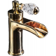 Смеситель для раковины BOHEME Vogue Crystal 211-CRST золото