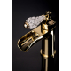 Смеситель для раковины BOHEME Vogue Crystal 211-CRST золото