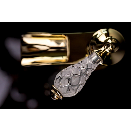 Смеситель для раковины BOHEME Vogue Crystal 211-CRST золото