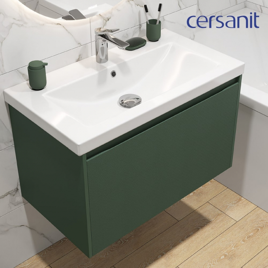 Смеситель для раковины CERSANIT Odra A63050 с донным клапаном, хром