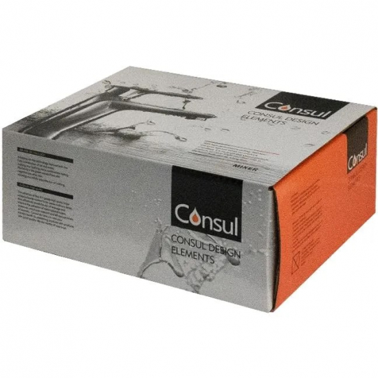 Смеситель для раковины CONSUL 4930 ручка с прорезью, хром