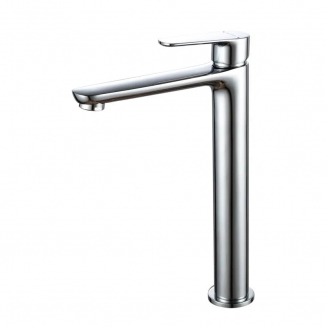 Смеситель для раковины DECOROOM DR29013 высокий, монолитный, хром