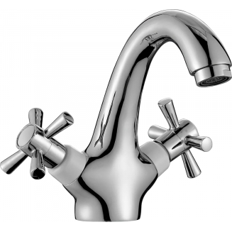 Смеситель для раковины DECOROOM DR51011-White белый/хром