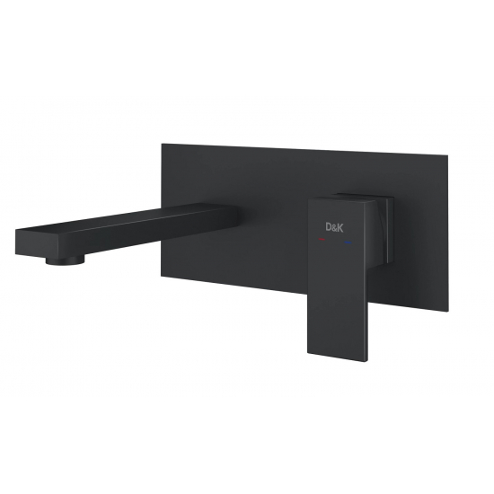 Смеситель для раковины D&K Bayern.Liszt DA1514405 С ВНУТРЕННЕЙ ЧАСТЬЮ, чёрный