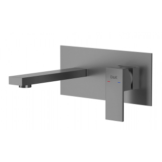 Смеситель для раковины D&K Bayern.Liszt DA1514406 С ВНУТРЕННЕЙ ЧАСТЬЮ, серый графит
