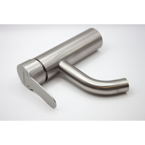 Смеситель для раковины FMARK FS8201 из нержавеющей стали, сатин