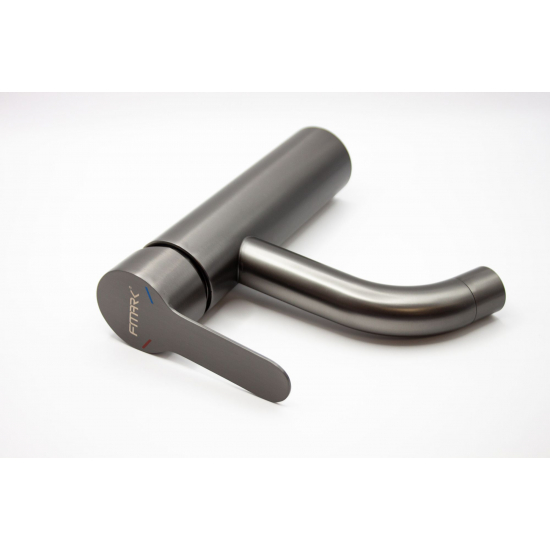 Смеситель для раковины FMARK FS8201Q из нержавеющей стали, графит