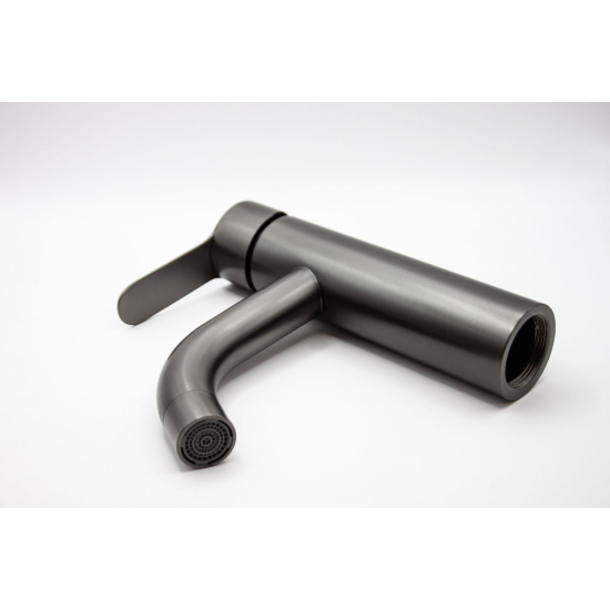 Смеситель для раковины FMARK FS8201Q из нержавеющей стали, графит