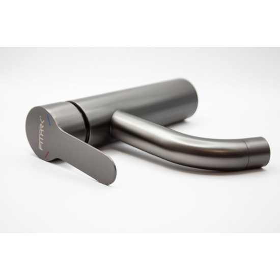 Смеситель для раковины FMARK FS8201Q из нержавеющей стали, графит