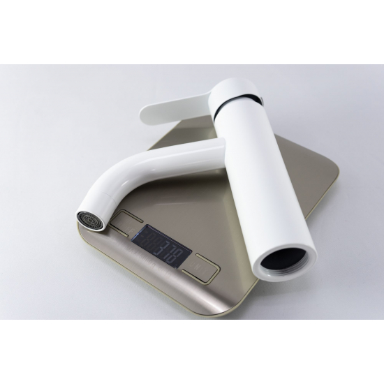 Смеситель для раковины FMARK FS8201W из нержавеющей стали, белый