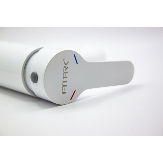 Смеситель для раковины FMARK FS8201W из нержавеющей стали, белый