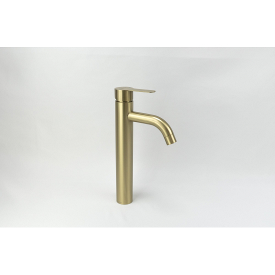 Смеситель для раковины FMARK FS8211C из нержавеющей стали, матовое золото