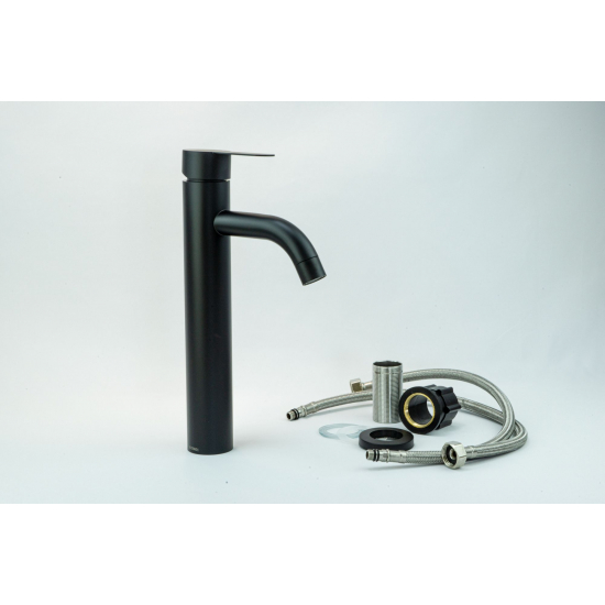 Смеситель для раковины FMARK FS8211H из нержавеющей стали, чёрный