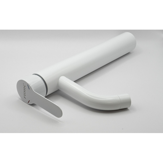 Смеситель для раковины FMARK FS8211W из нержавеющей стали, белый