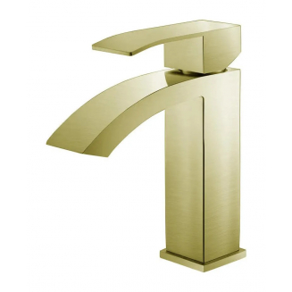 Смеситель для раковины FMARK FS8601C из нержавеющей стали, матовое золото