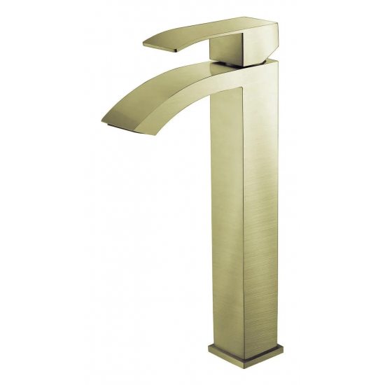 Смеситель для раковины FMARK FS8611C из нержавеющей стали, матовое золото