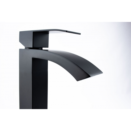 Смеситель для раковины FMARK FS8611H из нержавеющей стали, чёрный