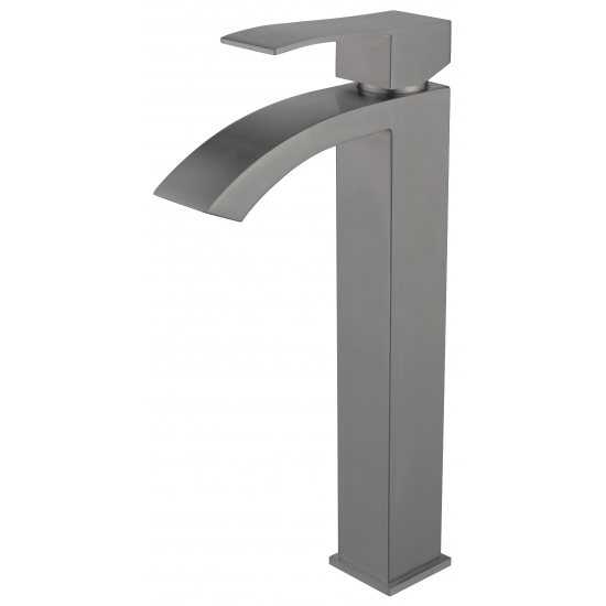 Смеситель для раковины FMARK FS8611Q из нержавеющей стали, графит