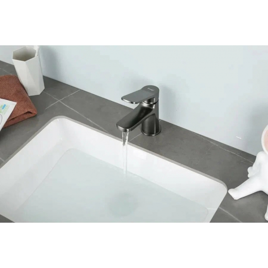Смеситель для раковины FRAP H62 F1062-9 оружейная сталь