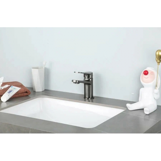 Смеситель для раковины FRAP H62 F1062-9 оружейная сталь