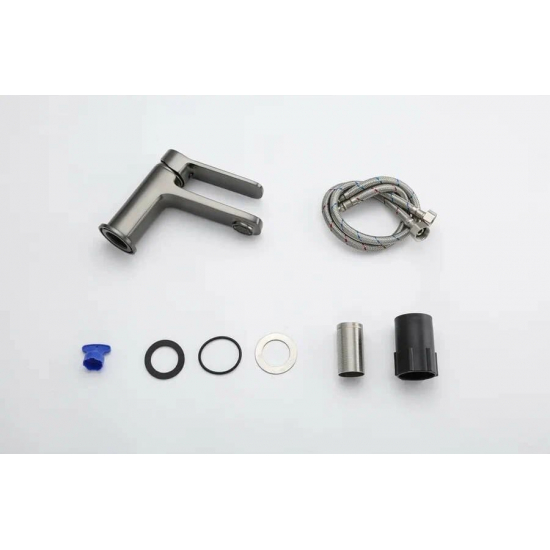 Смеситель для раковины FRAP H62 F1062-9 оружейная сталь