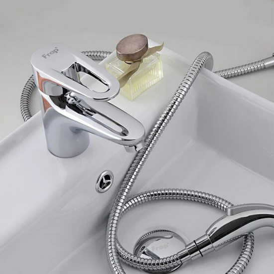 Смеситель для раковины FRAP H68 F1268 с гигиеническим душем