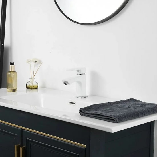 Смеситель для раковины FRUD R10153 белый/хром