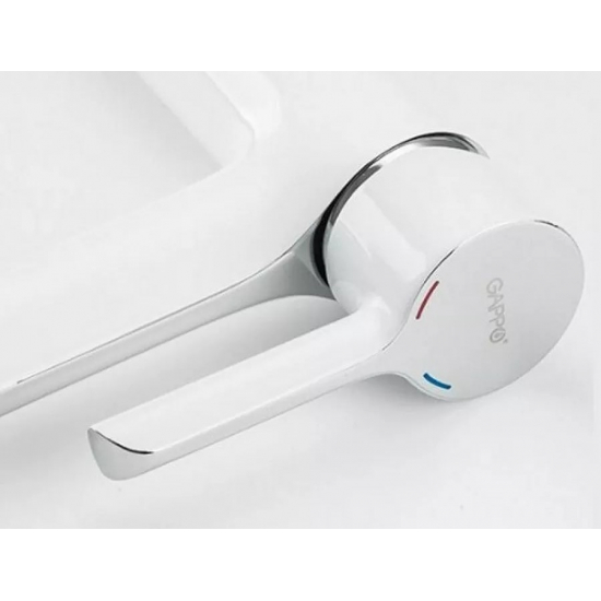 Смеситель для раковины GAPPO G03-8 G1003-18 белый/хром