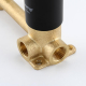 Смеситель для раковины GAPPO G06-6 G1206-6 С ВНУТРЕННЕЙ ЧАСТЬЮ, чёрный матовый