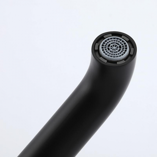 Смеситель для раковины GAPPO G06-6 G1206-6 С ВНУТРЕННЕЙ ЧАСТЬЮ, чёрный матовый