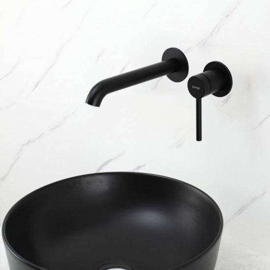 Смеситель для раковины GAPPO G06-6 G1206-6 С ВНУТРЕННЕЙ ЧАСТЬЮ, чёрный матовый