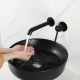 Смеситель для раковины GAPPO G06-6 G1206-6 С ВНУТРЕННЕЙ ЧАСТЬЮ, чёрный матовый