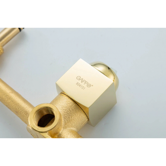 Смеситель для раковины GAPPO G07-3 G1007-23 С ВНУТРЕННЕЙ ЧАСТЬЮ, золото