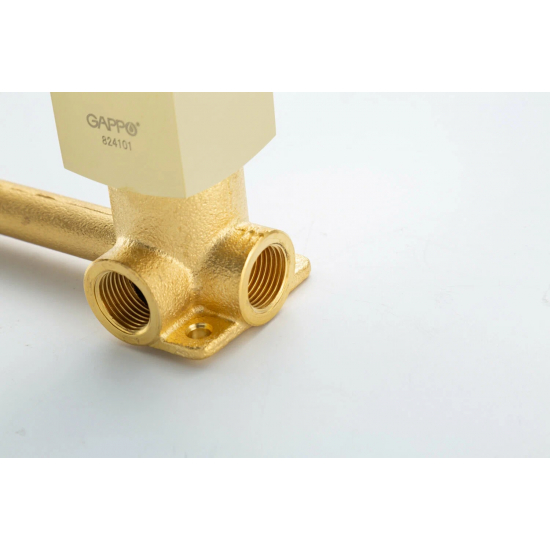Смеситель для раковины GAPPO G07-3 G1007-23 С ВНУТРЕННЕЙ ЧАСТЬЮ, золото