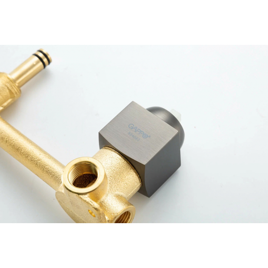 Смеситель для раковины GAPPO G07-9 G1007-29 С ВНУТРЕННЕЙ ЧАСТЬЮ, оружейная сталь