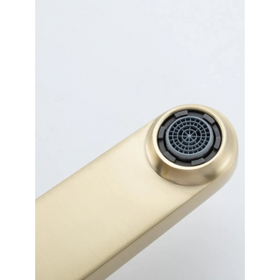 Смеситель для раковины GAPPO G10-3 G1010-23 золотой сатин