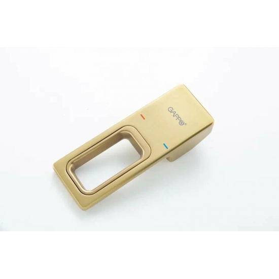 Смеситель для раковины GAPPO G17-3 G1017-13 С ВНУТРЕННЕЙ ЧАСТЬЮ, золотой сатин
