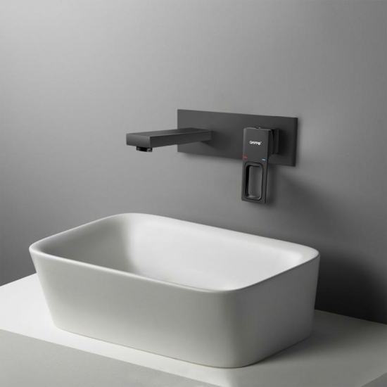 Смеситель для раковины GAPPO G17-6 G1017-16 С ВНУТРЕННЕЙ ЧАСТЬЮ, чёрный матовый