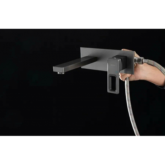 Смеситель для раковины GAPPO G17-9 G1017-19 С ВНУТРЕННЕЙ ЧАСТЬЮ, оружейная сталь