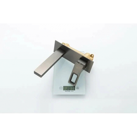 Смеситель для раковины GAPPO G17-9 G1017-19 С ВНУТРЕННЕЙ ЧАСТЬЮ, оружейная сталь