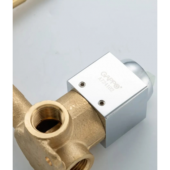 Смеситель для раковины GAPPO G17 G1017-10 С ВНУТРЕННЕЙ ЧАСТЬЮ, хром