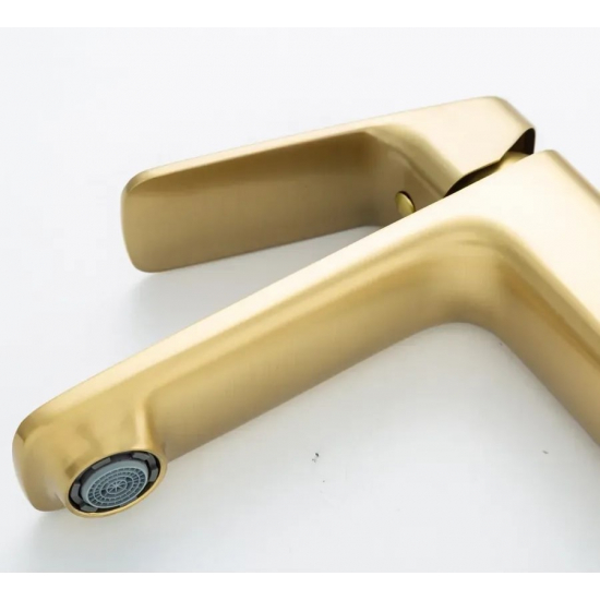 Смеситель для раковины GAPPO G28-3 G1028-3 золотой сатин