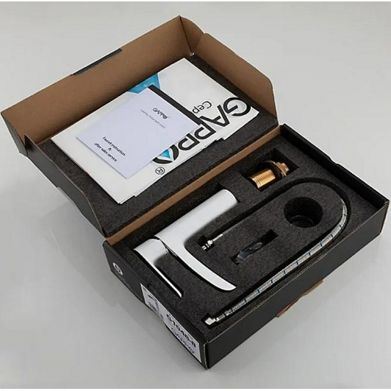 Смеситель для раковины GAPPO G48 G1048-8 белый/хром