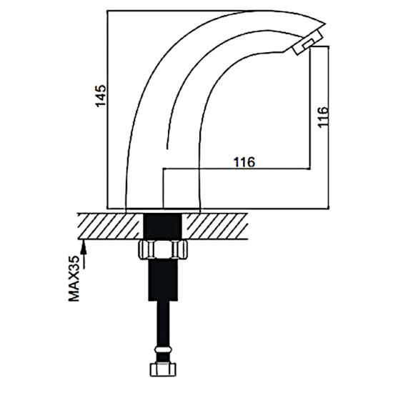 Смеситель для раковины GAPPO G517 сенсорный бесконтактный