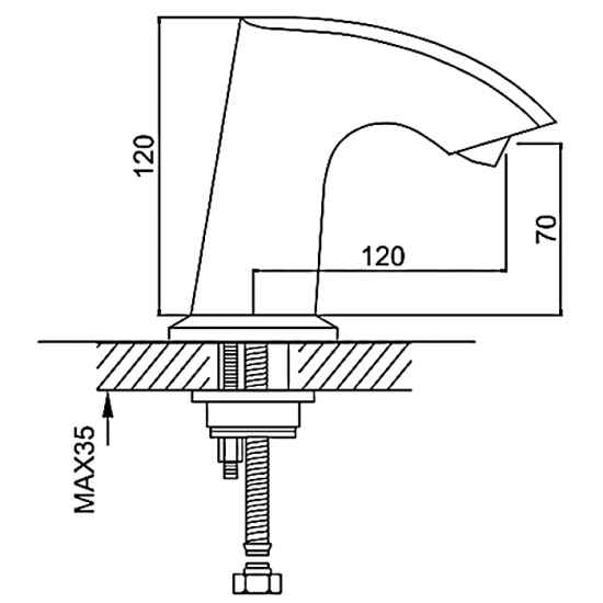 Смеситель для раковины GAPPO G518 сенсорный бесконтактный
